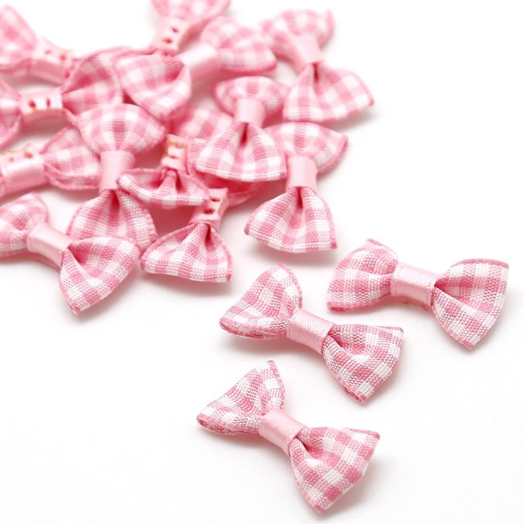 Handmade Plaid Bow Fabric Hairpin & Headband Kit