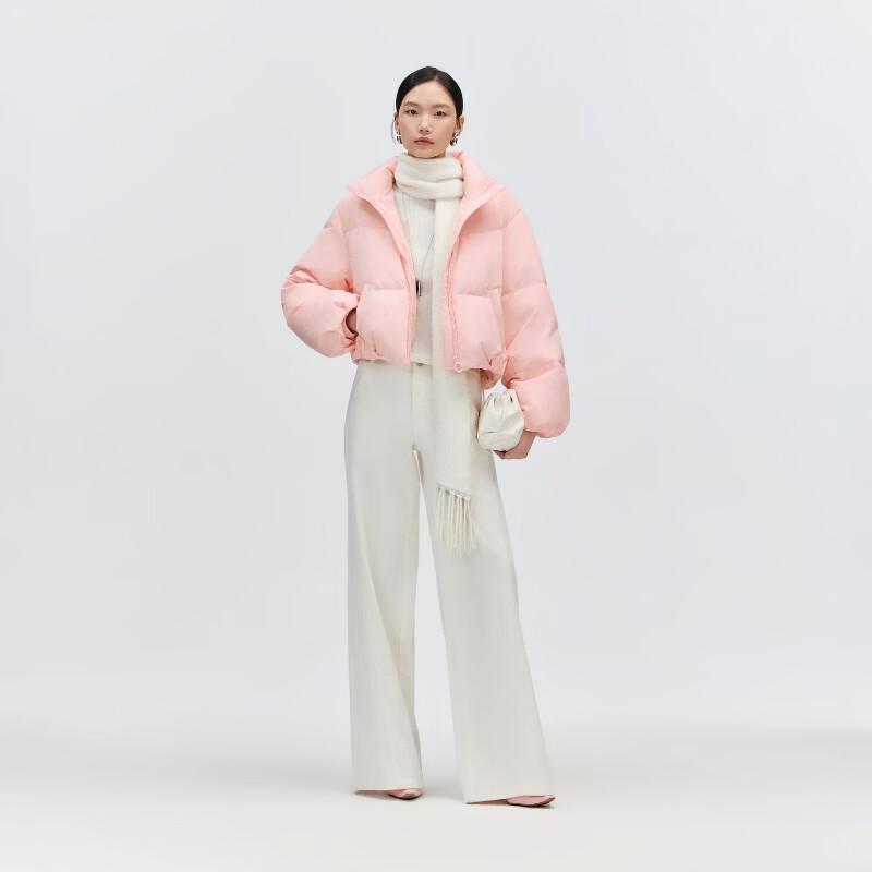 VEROMODA Women's 90% White Duck Down Stand-Collar Puffer Jacket