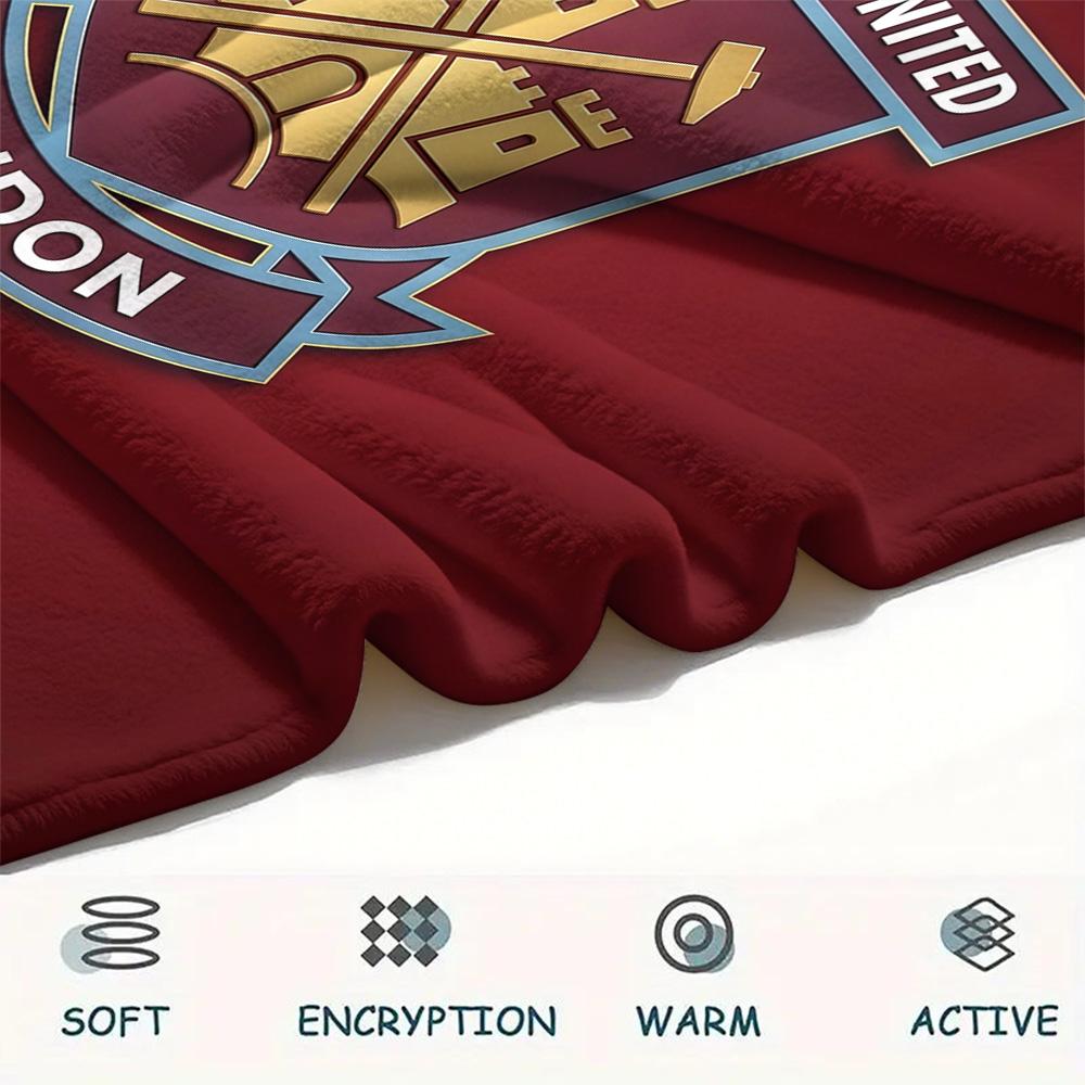 Benutzerdefinierter Name West Ham United2 Flanell-Decke, Hohe Qualität, Bequem für alle Jahreszeiten, Heimdekoration, Wärme und Komfort