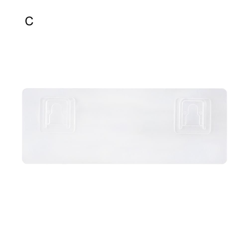 1/2/5Pcs Bathroom Shelf Sticker Waterproof Kitchen Sticking Wall Hook Hanger Transparent Traceless Strong Adhesive Hook Home