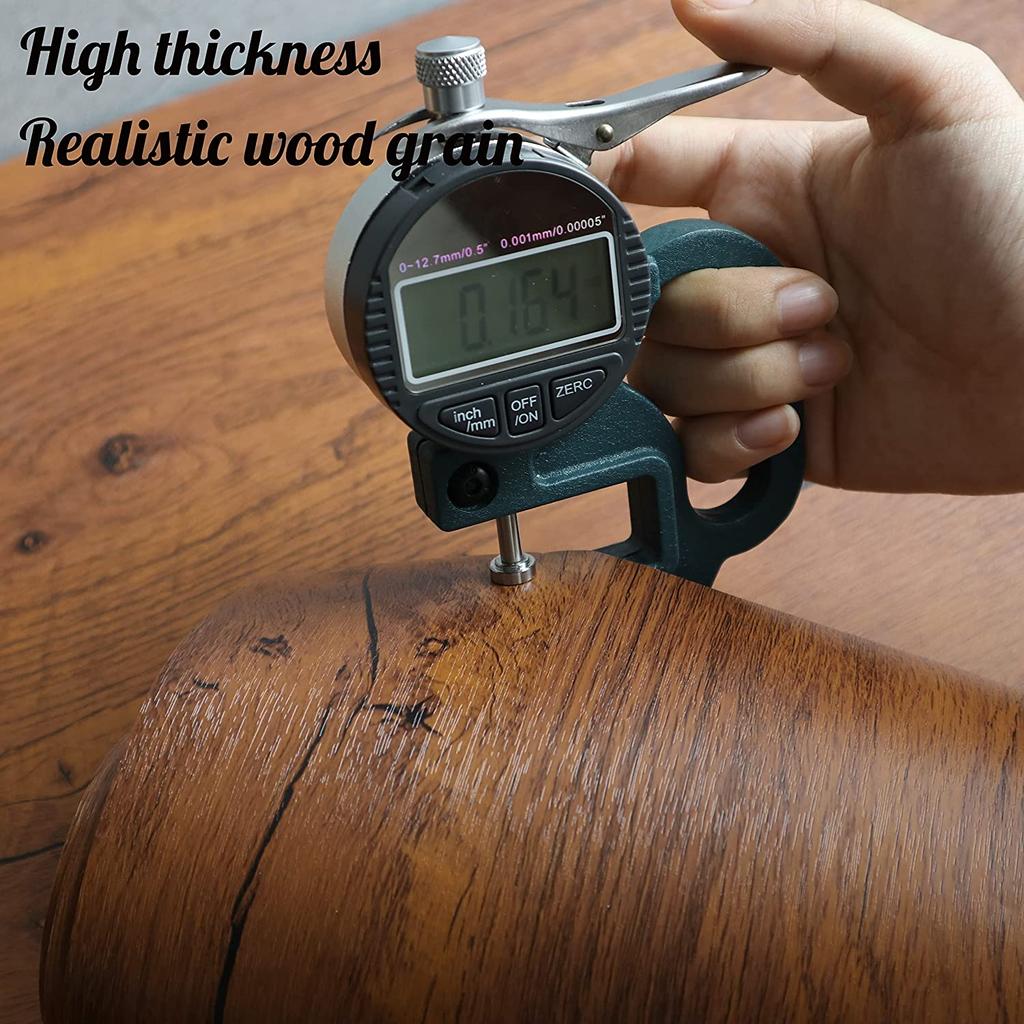 40cm Vinyl Wasserdichte Holzmaserung 3D Aufkleber für Kleiderschrank Schrank Tisch Schrank Möbel PVC Selbstklebende Tapete Heimdekor