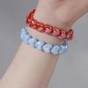 Heart Shape Design Heart Beaded Bracelets Colorful Beads Beaded Bangle Jewelry  Valentine Gift