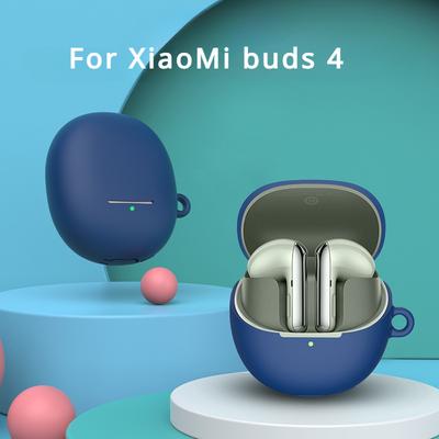 XiaoMi tomurcukları 4 Kulaklık Koruyucu Kılıf Silikon Kılıf Sevimli Kapak Siyam Silikon Saf renk Kapak XiaoMi tomurcukları 4