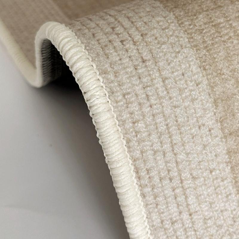Japanese Style Living Room Decoration Carpet Simple Striped Rugs for Bedroom Round Lounge Soft Rug Home Thick Washable Floor Mat
