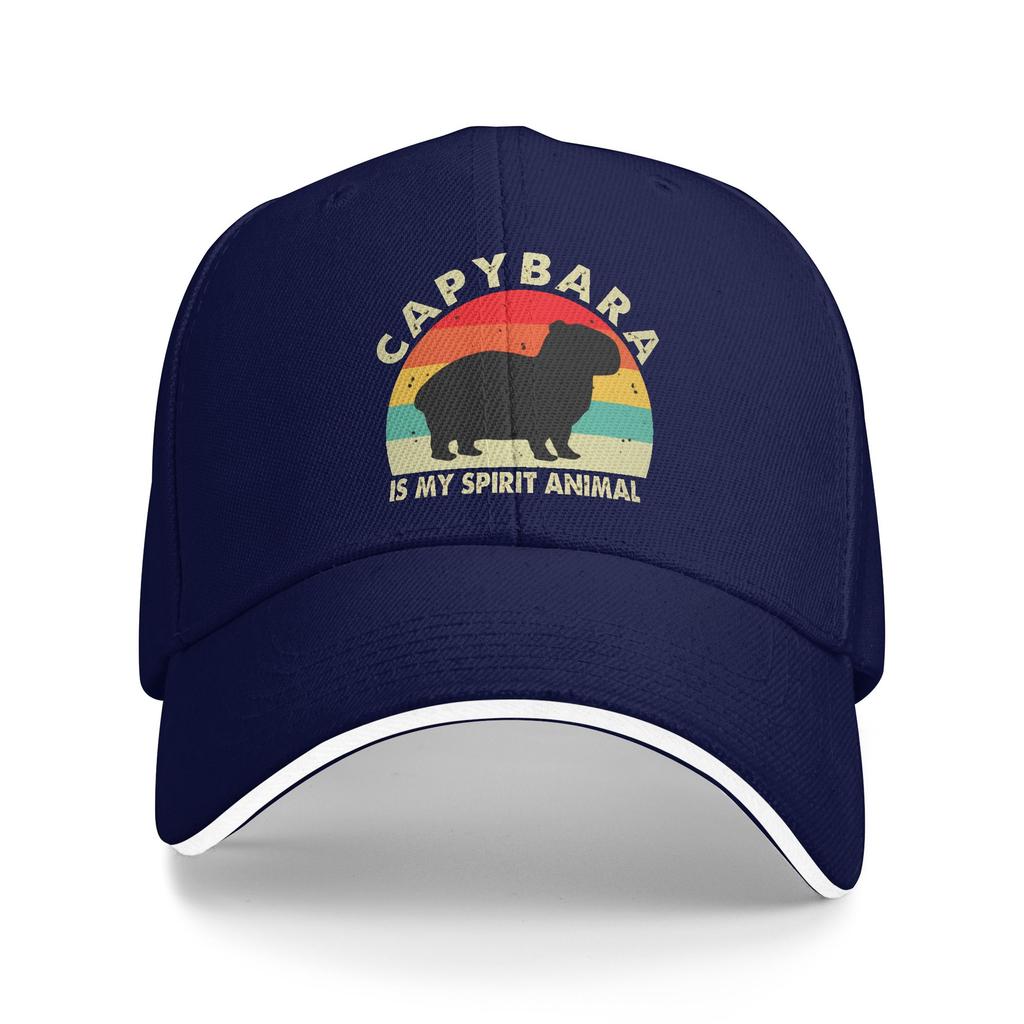 Capybara Is My Spirit Animal Casual Baseball Cap  Running Hippie Hip Hop Hats Summer Sun Visor Women Men Trendy Snapback Cap