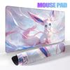 Kawaii Japan Anime Mouse Pads Computer Gamer Mats Extended Pokemon Eevee Laptop Keyboard Rug Laptop Gaming Rubber Deskmat Carpet