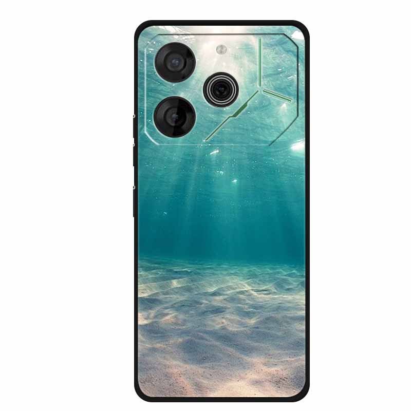 For Tecno Pova 6 Case Luxury TPU Soft Silicone Phone Cases Back Cover for Tecno Pova6 2024 6.78" Shockproof Love New Cute Coque