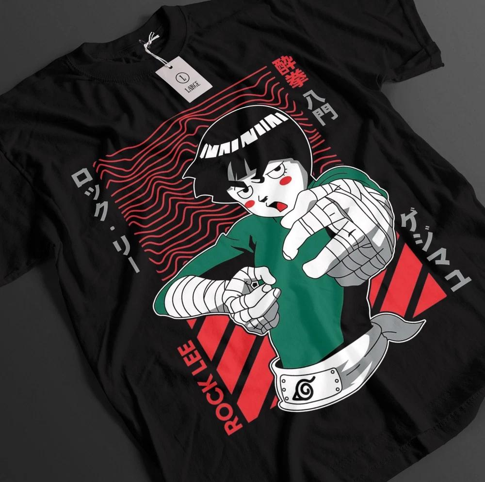 Naruto Shirt Rock Lee Tshirt Might Guy TShirt Gaara Top Anime Sakura Unisex Tee S