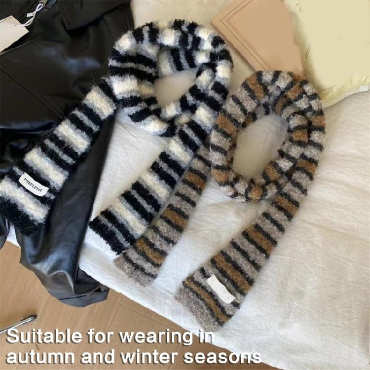 Women Skinny Scarf Thin Choker Knit Belt Long Tie Scarf Bag Handle Wrap