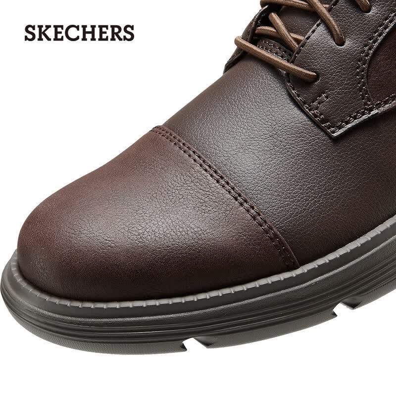Skechers Men's 205310 Slip-On Comfort Leather Shoes