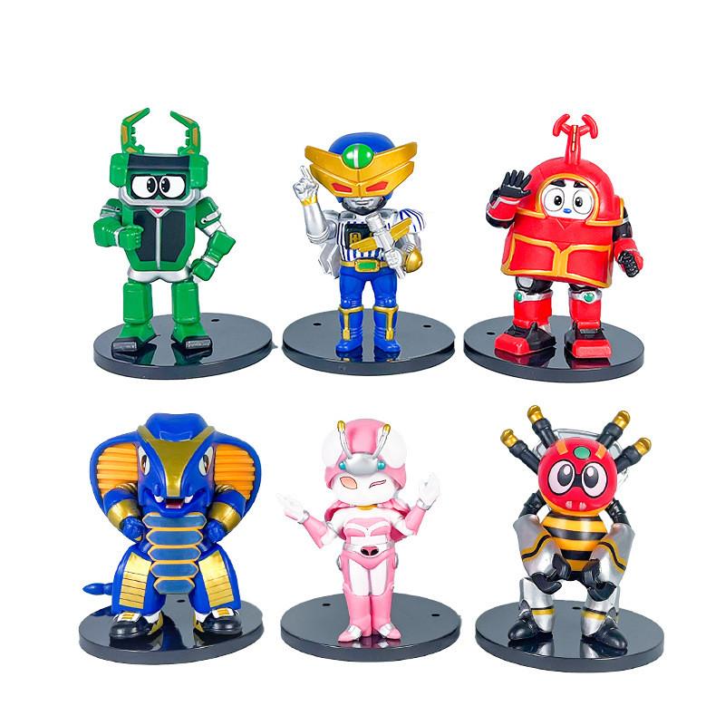 Kumonga Kabutack Keros Cartoon Animated Character Model Ornament Set Desk Decor