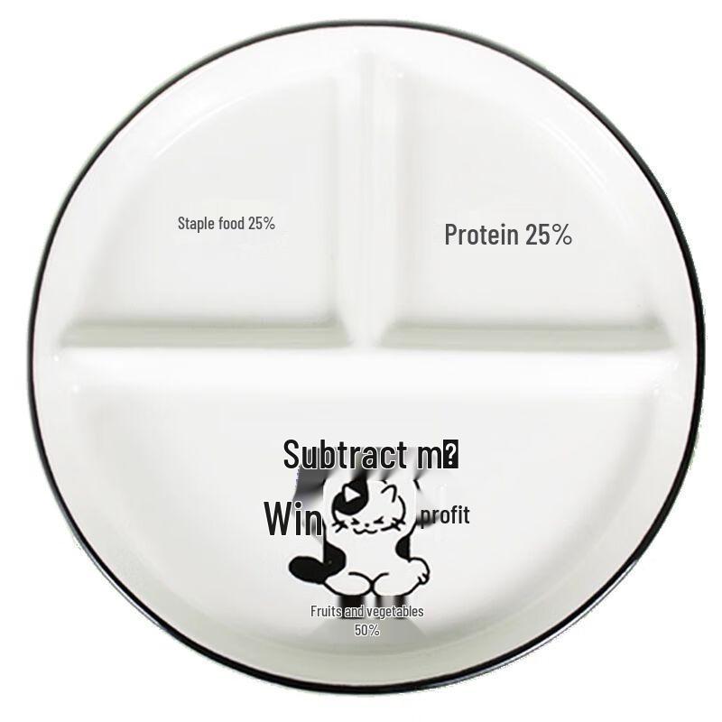 Xuan Kun Pai 211 Diet Ceramic Divided Plate