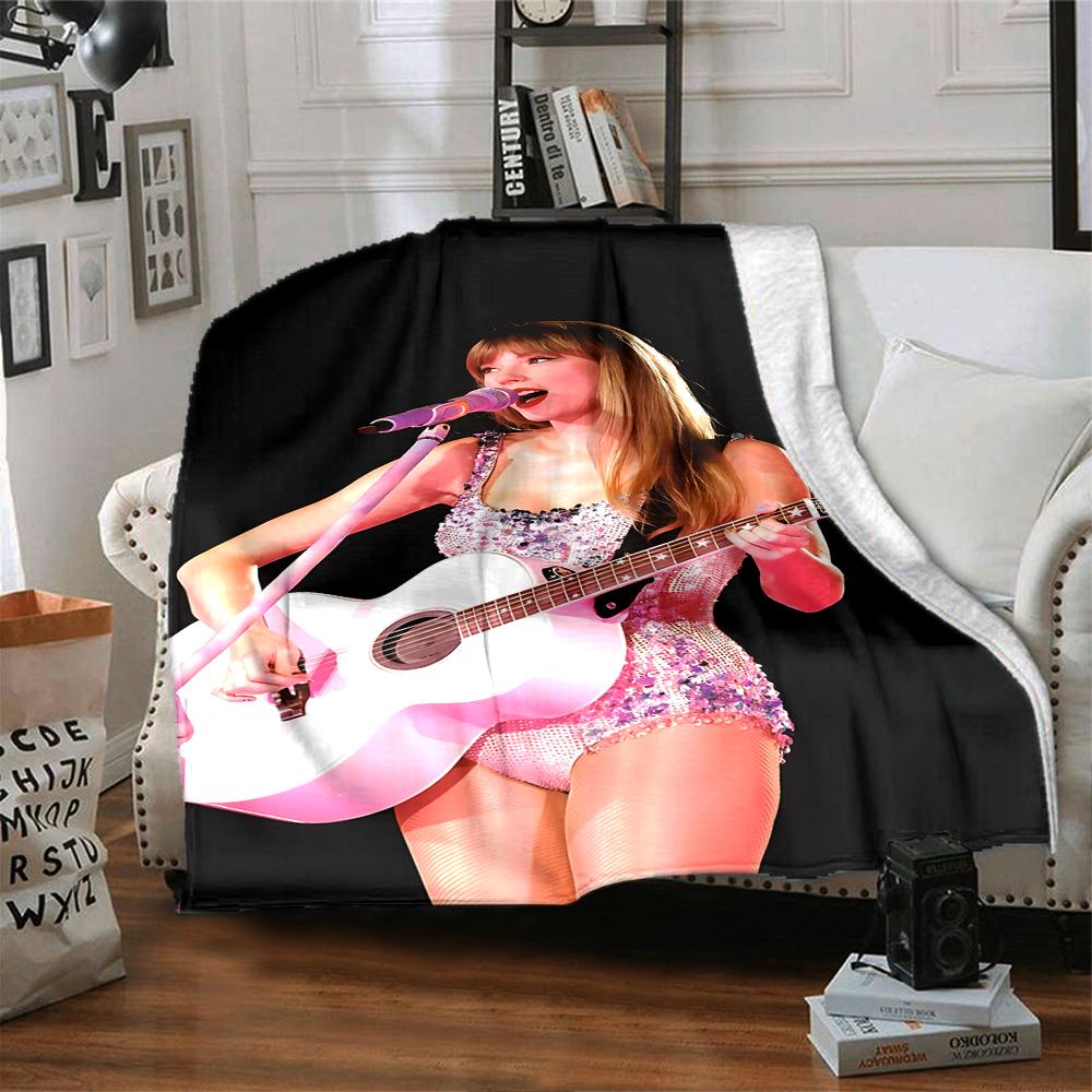 Pink Guitar Performance Blanket Soft Throw Blanket For Home Bedroom Bed Sofa Travel Office Solid Christmas Blanket