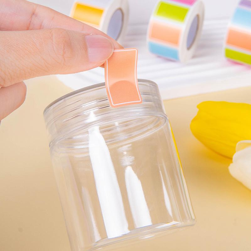 Roll Package Colorful Label Sticker Waterproof Art Paper Colored Tags School Office File Classification Writable Mark Supply ZYF