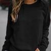 Casual Crew Neck Women Long Sleeve Tops Sweatshirt Winter Ladies Pullover