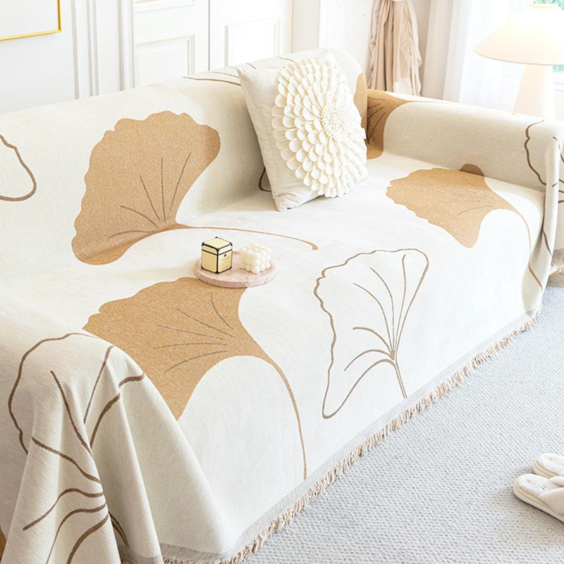 Half Plush Sofa Towel Autumn and Winter Modern Simple Light Luxury High-end Sense Cover All-inclusive Cover Cloth Blanket Seat Cushion