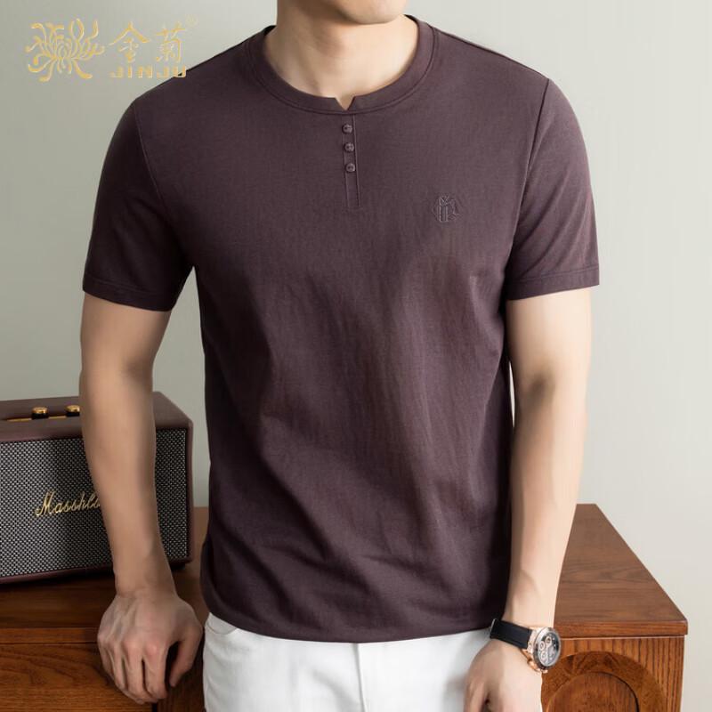 Jinjuan 2026 Men's Casual Linen Blend Short Sleeve T-Shirt
