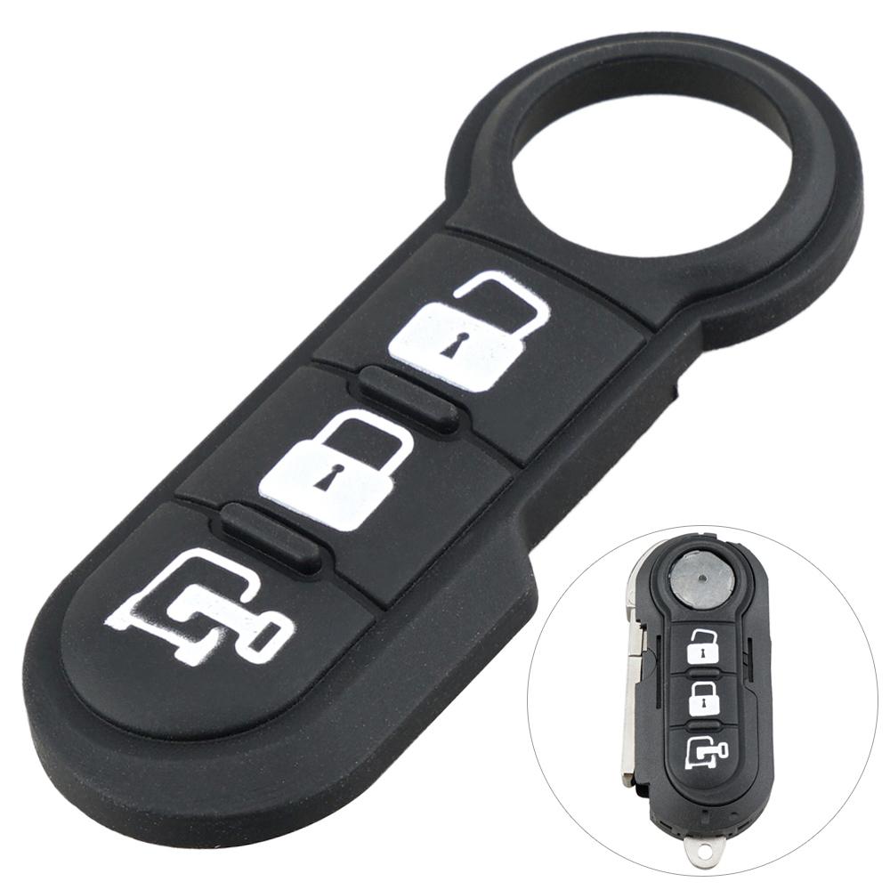 3 Buttons Car Key Remote Control Folding Housing Replacement Key Shell Case Fit for Fiat 500 Panda Punto Bravo