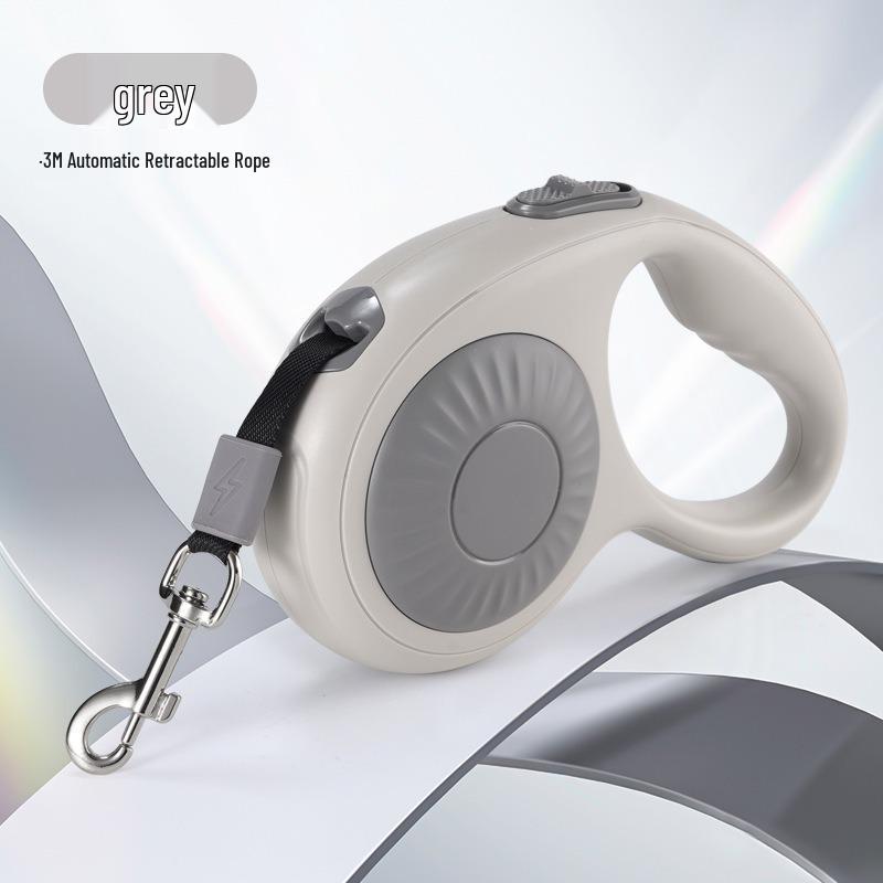 5M Retractable Anti-Pull Dog Leash with Light for Small to Medium Dogs