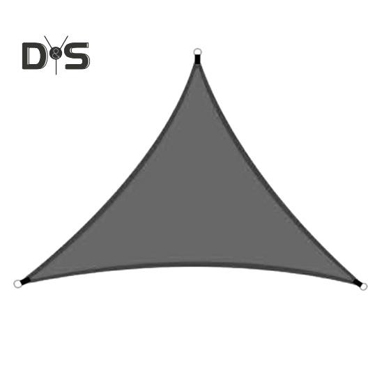 

Уличный солнцезащитный парус с карабином, блокирующий УФ-излучение, треугольный навес, проницаемый, дышащий, прочный, для террасы, заднего двора, патио S серый