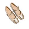 French Mary Jane spring new heel small fragrant wind light mouth low heel small leather shoes