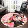 Anime Character,Pink Hair Girl Chair mat Round Rug Office carpet, Non slip, Suitable for Living Rooms, Bedrooms,Decor1205884a