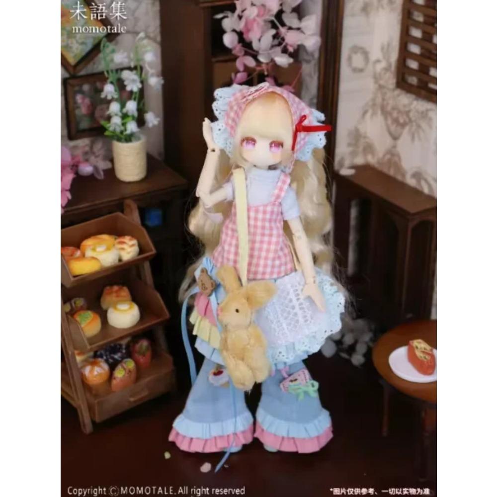 In stock New Momotale Siji Chayu Series 1/8 Hair Bjd Joint Cute Doll Blind Box Figurine Caixa Caja Four Seasons Tea Language