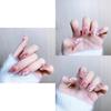 Trendy Handmade Ombre Ice Clear Short Stiletto Nails For Women