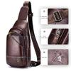 LAOSHIZI Brand Luxury Vintage Man Bags Leather Shoulder Bag for Men Business Messenger Crossbody Bag Male Fashion Casual Handbag