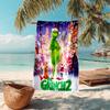 Christmas Gift Oscar Comedy Movie How the Grinch Stole Christmas soft beach towel outdoor camping vacation swinging beach scarf decorative blanket B22