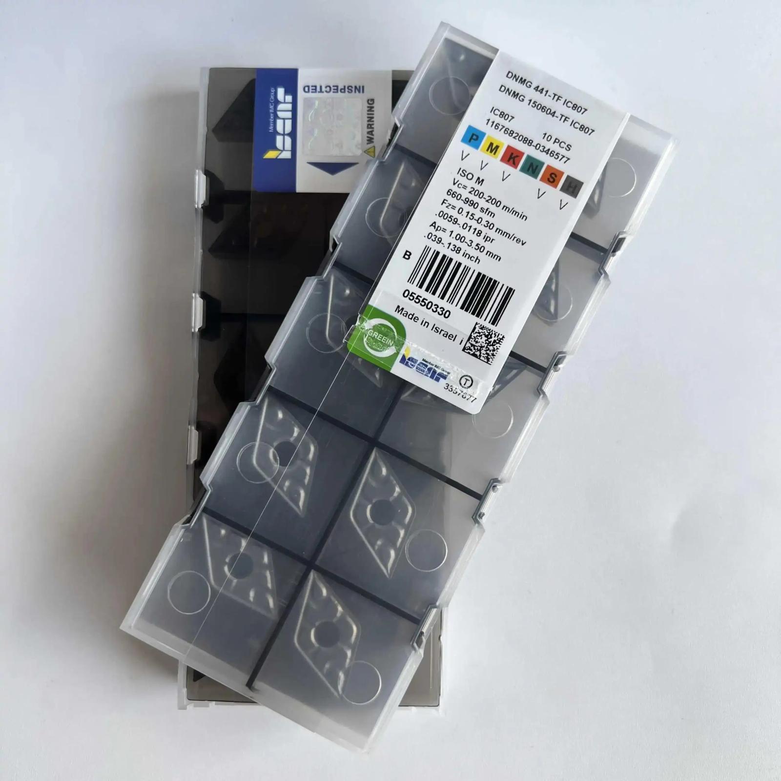 

ISCAR / DNMG150604-TF IC807 /Industrial indexable Carbide Inserts 10 PCS