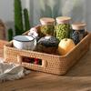 Hand-Woven Bamboo Living Room Storage Basket