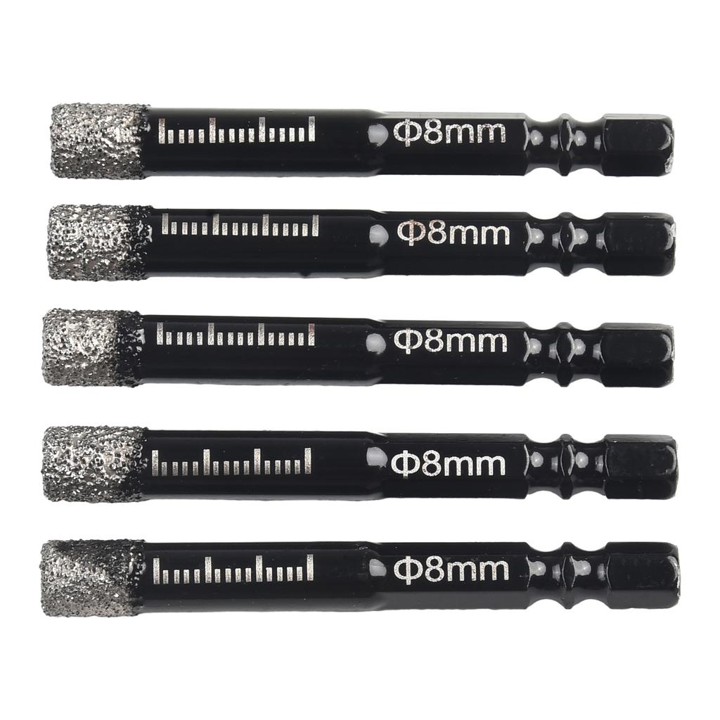 Dry Drill Bits for Masonry Concrete Tile/Ceramic Wax Inside for Cooling