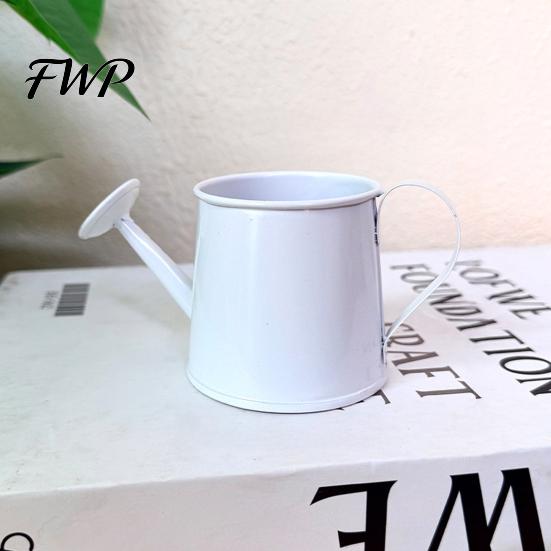Vintage Tuin Gieter Mini Blik Metaal met Lange Slang Bijvuluitloop Klein voor Kamerplanten Huisdecoratie Makkelijk