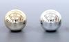 Sanwa Denshi Metallisk Spakboll, 35 mm Diameter, Silver, LB-35-AG