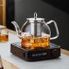 Large Capacity Glass Teapot with Filter for Tea and Water Separation