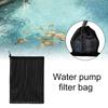 Worek Filtracyjny do Pompy Wodnej Worek Izolacyjny do Pompy Zapobiegający Zatykaniu Odporny na Rozdarcia ze Sznurkiem Wielokrotnego Użytku Ochraniacz Pompy do Stawu Brzeg Rzeki