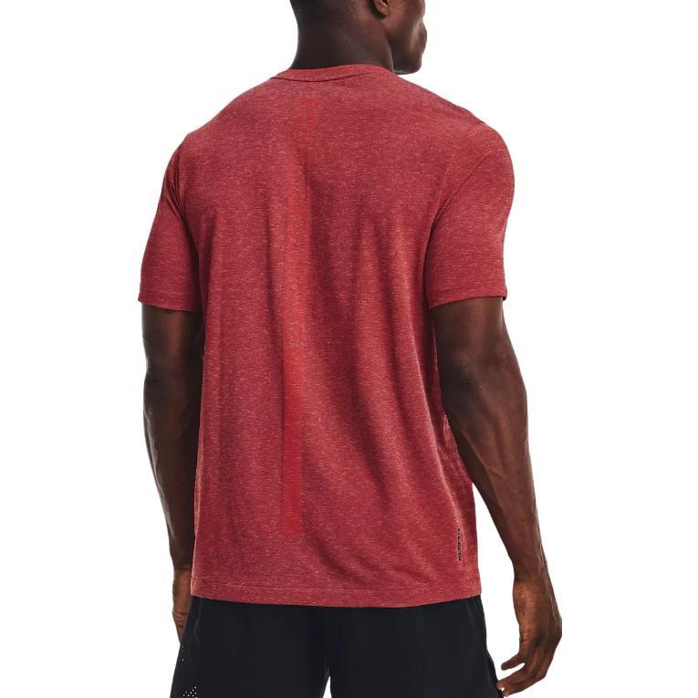 Under Armour T Shirts Men's Radio Red Crew Neck Moderate Straight Fit Unisex 1370441-890