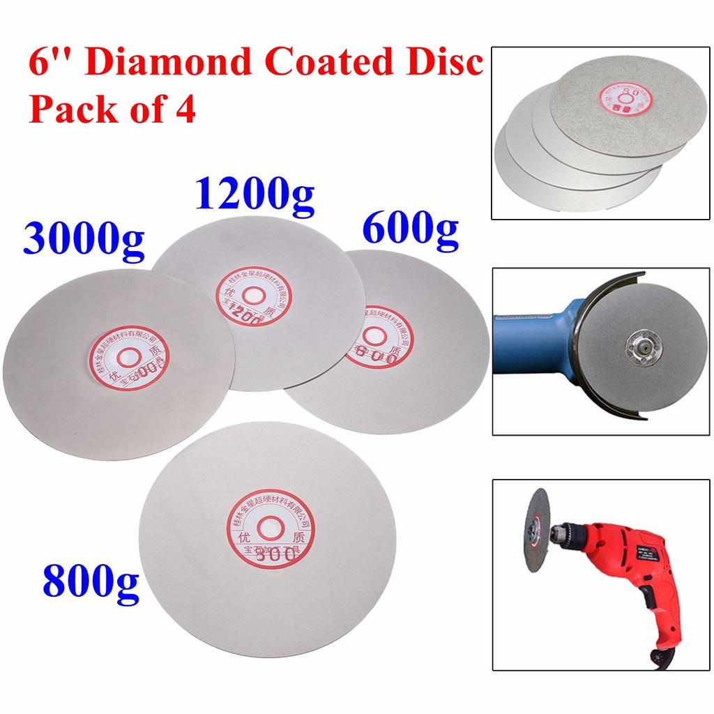 Grit 3000 Diamond Coated 6 Inch Flat Lap Wheel Lapidary Lapping Polishing Disc Grit 3000 Diamond Coated 6 Inch Flat Lap Wheel Lapidary Lapping Polishing Disc