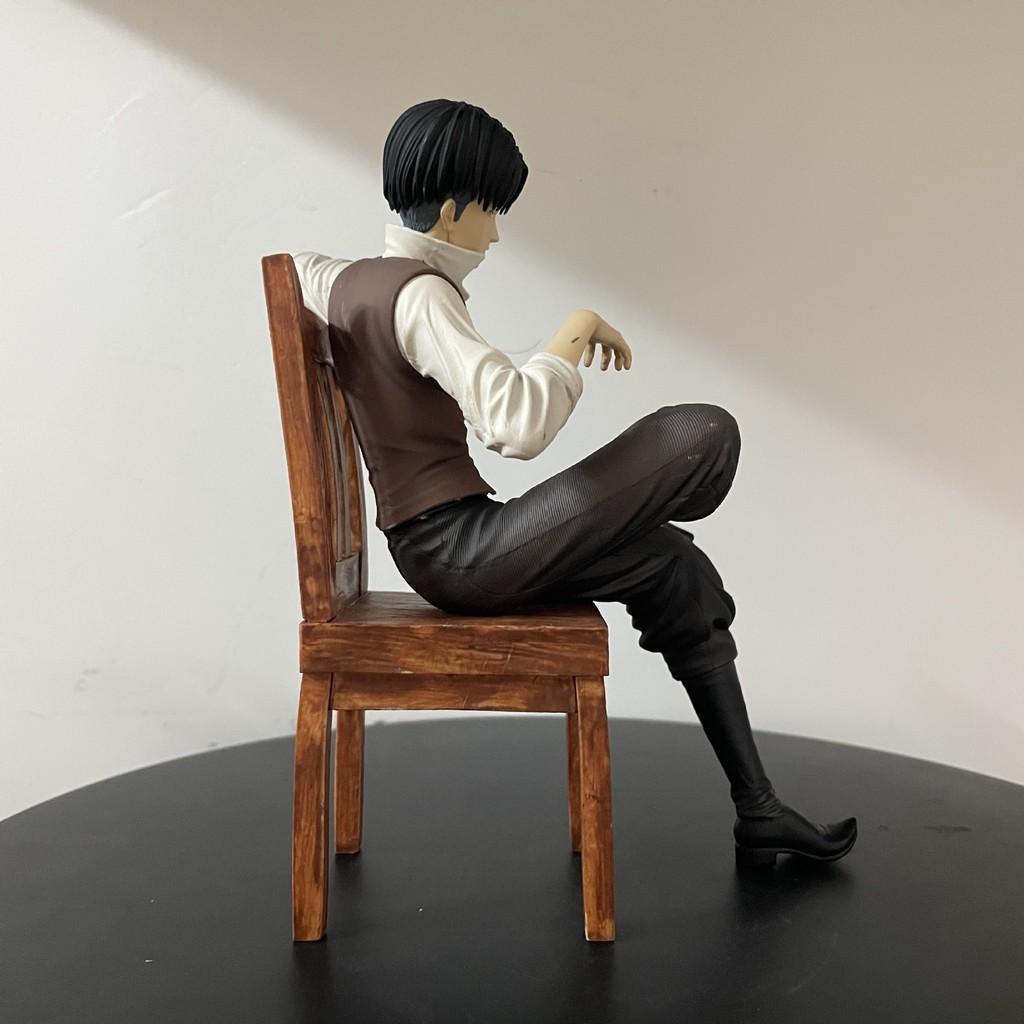 Attack on Titan Levi Ackerman PVC Figur Sammlerstück Schreibtischdekoration Für Fans