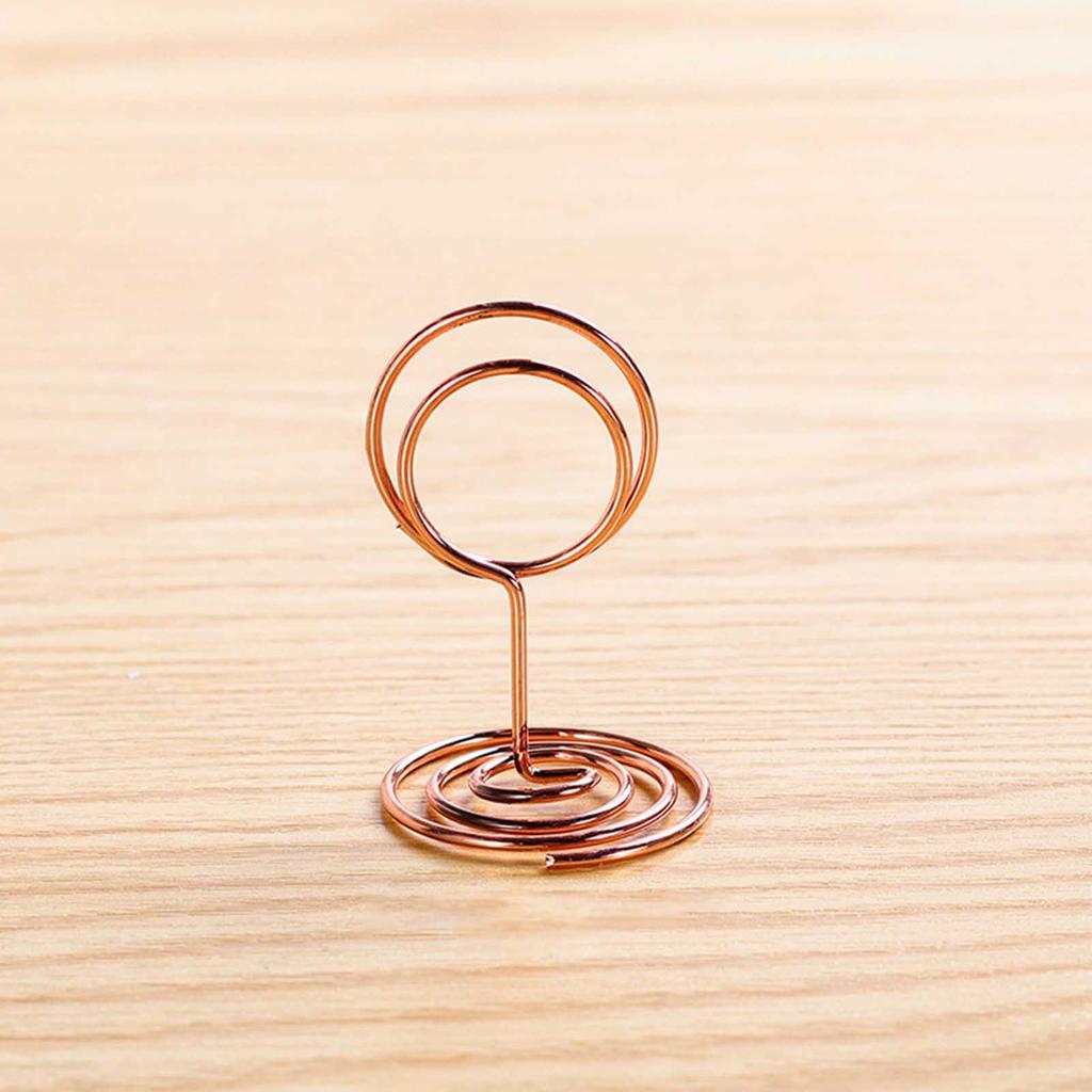 Platzkartenhalter 5 Stück Stilvoller Mini Metallkreis Tischkartenhalter für Tischdekorationen Hochzeitsfeier