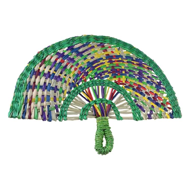 Grass Hand Fan Hand-Woven Straw Fan Easy To Carry For Wall Decoration and Summer Event
