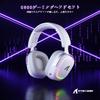 ATTACK SHARK G800 Gaming Professional Wireless Surround Sound with Sound 3 Aluminum 50mm AI Removable Adjustable Compatible with and PS5 Headset, RGB,