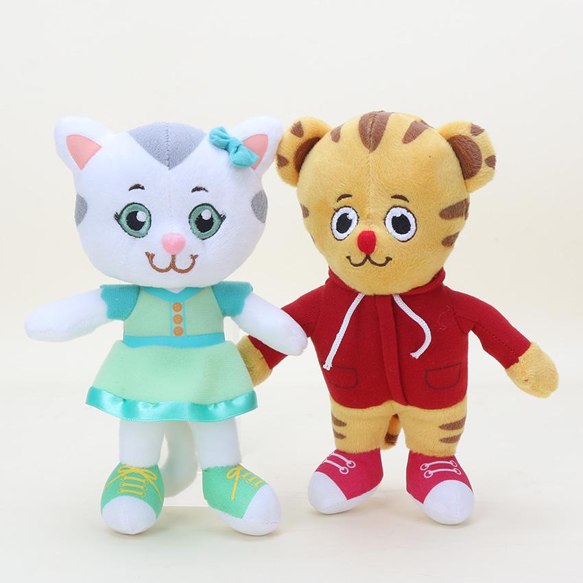20/30cm Peluches Quartier de Daniel Tiger Jouets en Peluche Doux Mignon Chaton Tigre Daniel Jouet en Peluche Enfants Oreiller Mignon