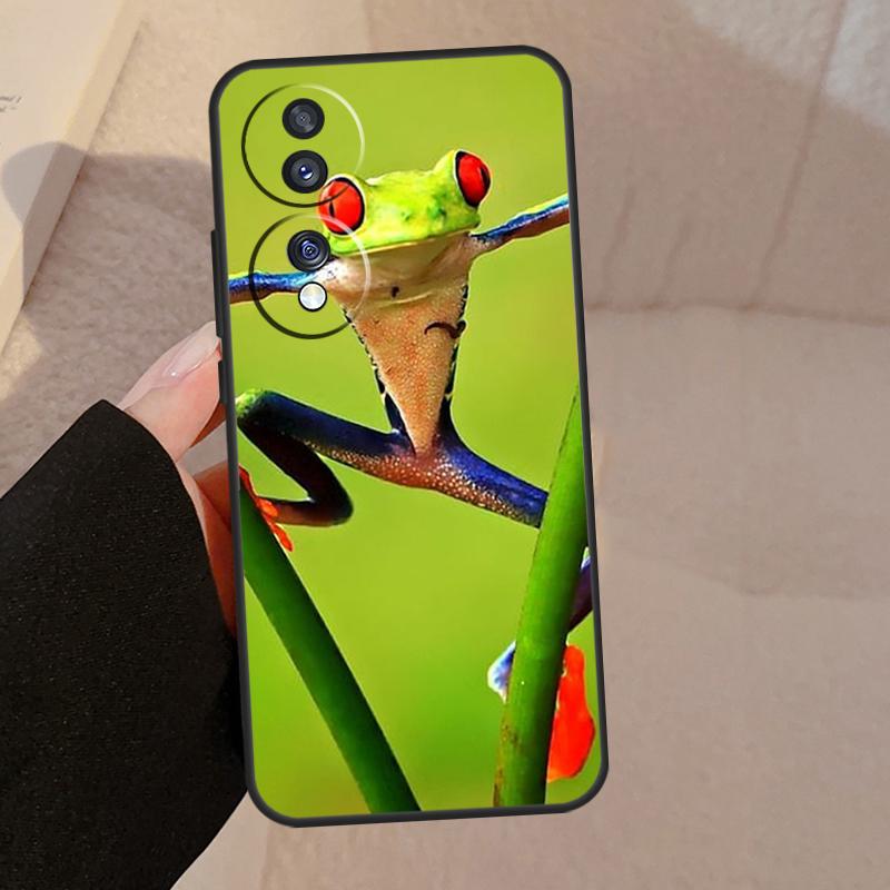Green Frog Wildlife For Honor Magic 7 6 5 Lite V5 Case For Honor 400 Pro 200 50 70 90 X8a X8b X9a X9b X9c Cover