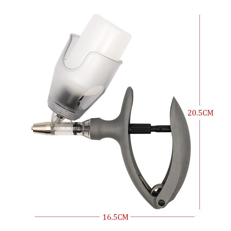 1/2/5ml Automatic Veterinary Continuous Syringe Adjustable with Bottle Animal Injection Vaccine for Livestock Pig Cattle Sheep