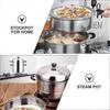 Steamer Pot Stainless Steel Multifunctional Steam Pot for Home 1Pcs