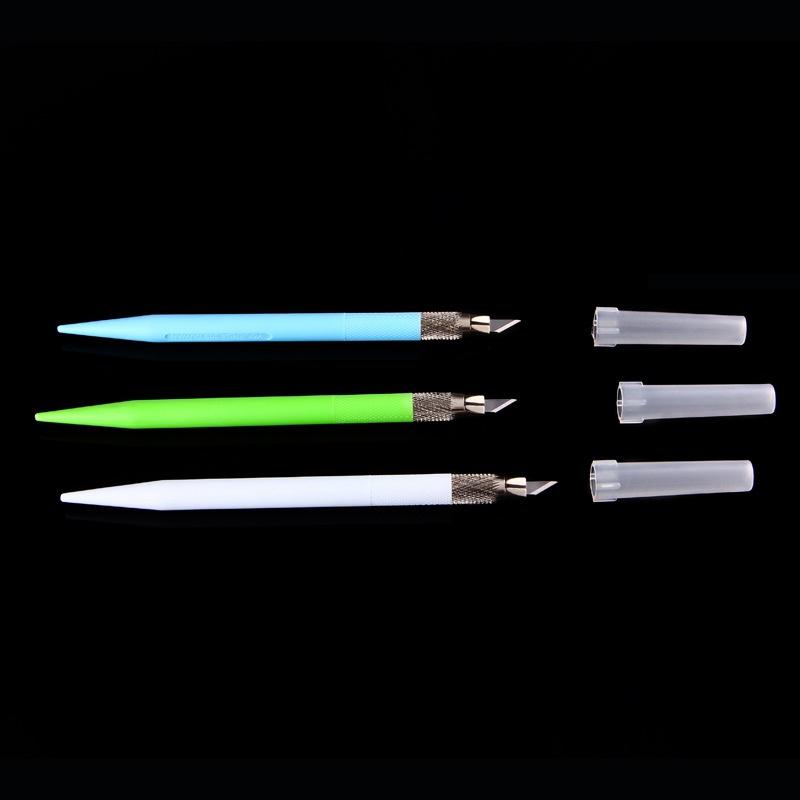 1 buc. Cuțit utilitar pentru sculptură în metal pentru studenți, antiderapante, tăietor de hârtie, stilou, papetărie, rechizite de tăiat pentru artă, instrumente