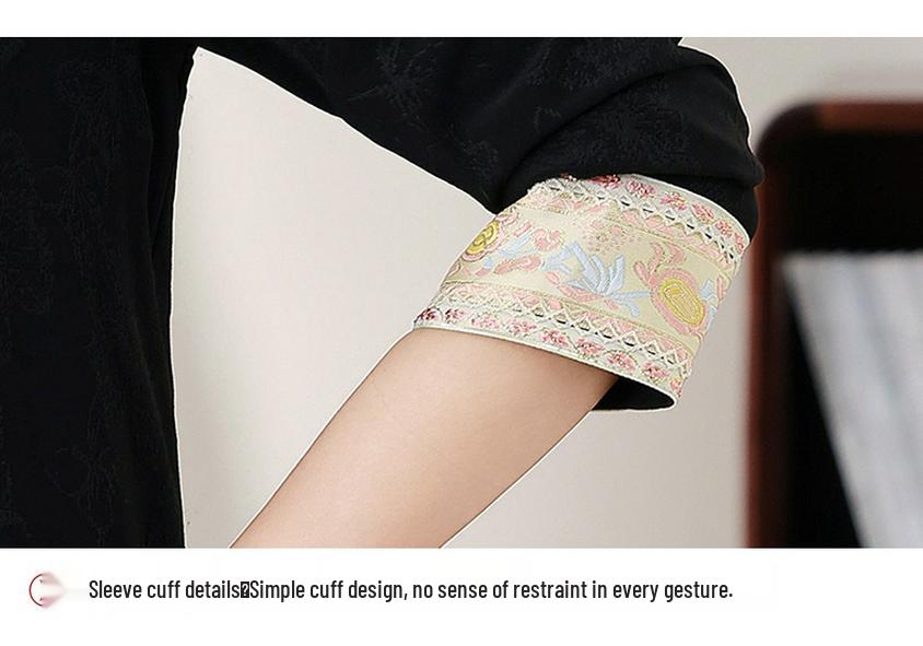2026 Spring/Autumn Stylish Age-Reducing Top for Middle-Aged Women - Elegant Spring/Autumn Fashion for All Ages