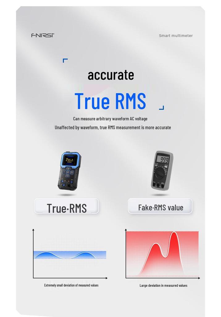 FNIRSI DMT-99 High-Precision Smart Digital Multimeter – Anti-Burn, Auto Display for Electricians